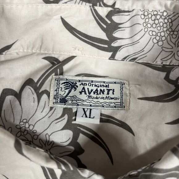 Avanti Hawaiian Shirt Mens Extra Large Made in Hawaii Floral All Over Print - Picture 3 of 8